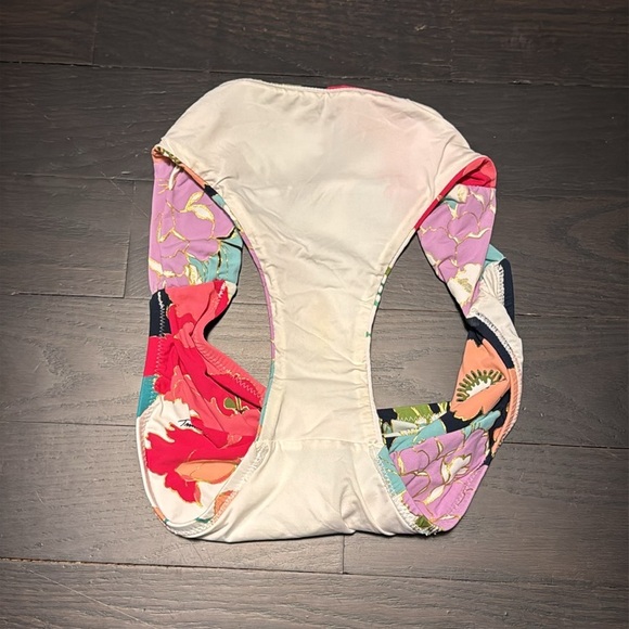 Trina Turk Gold and Floral Two Piece Swim Suit - Picture 6 of 6